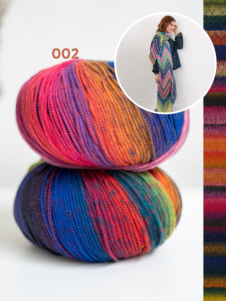 Strickpaket Farfalla Zickzack-Schal