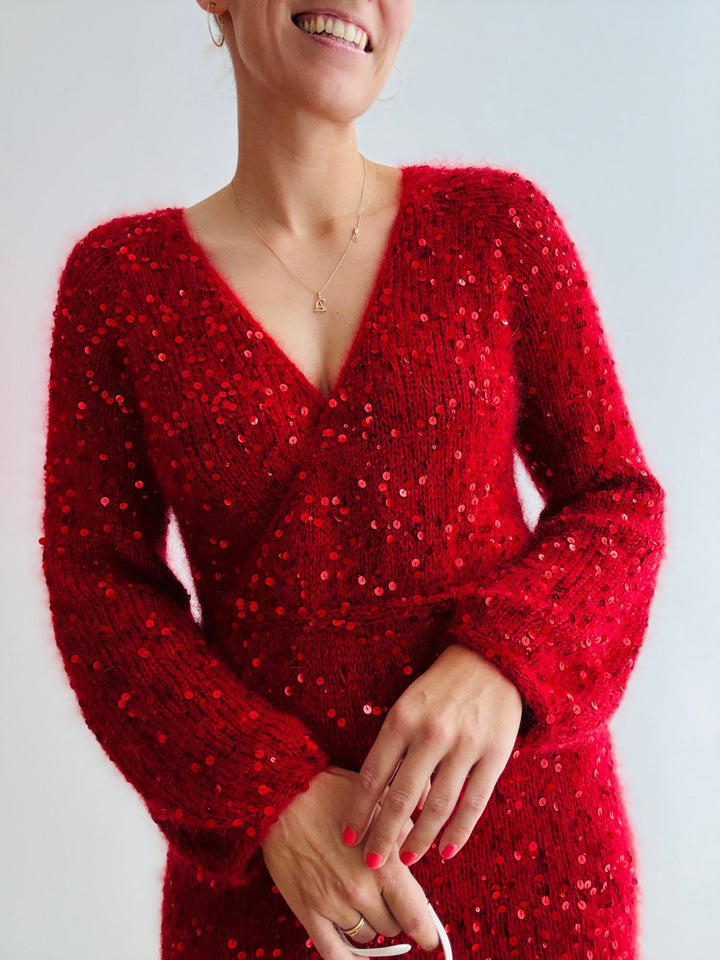 Strickpaket Camille Dress - Kolibri by Johanna