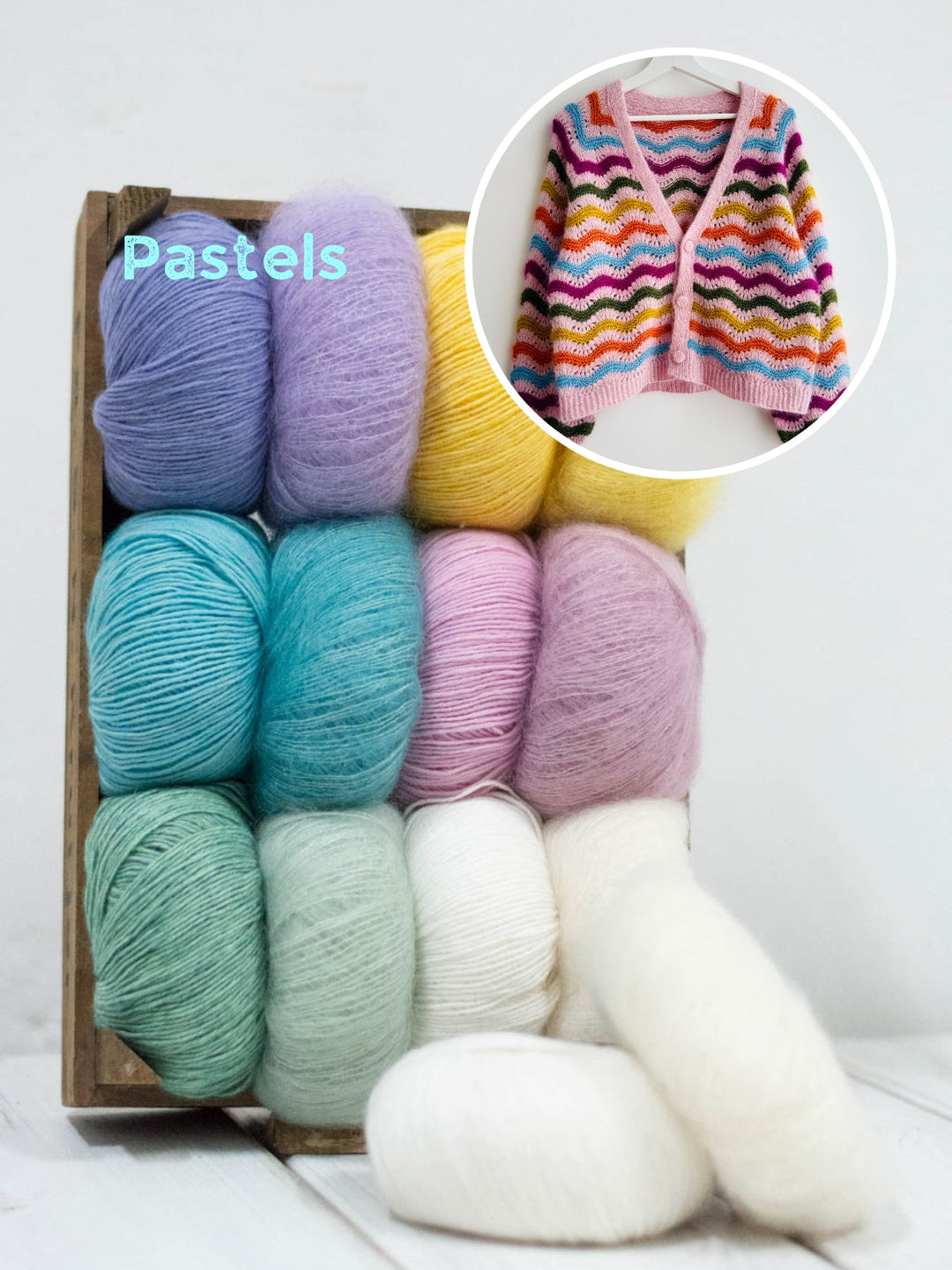 Strickpaket Jean Cardigan - Kolibri by Johanna