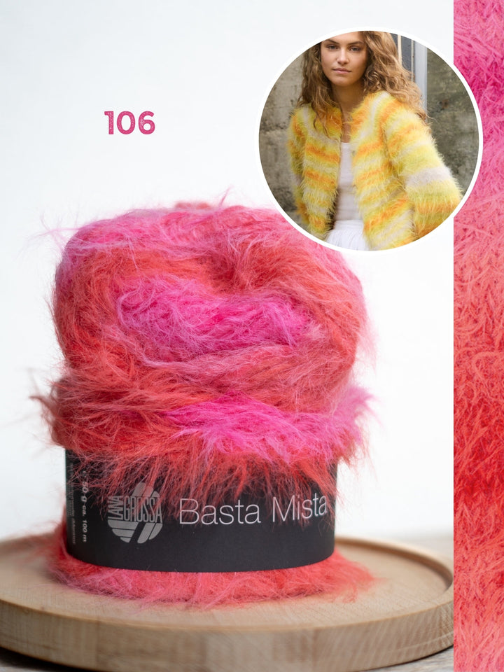 Strickpaket Basta Mista Raglanjacke - Top-down