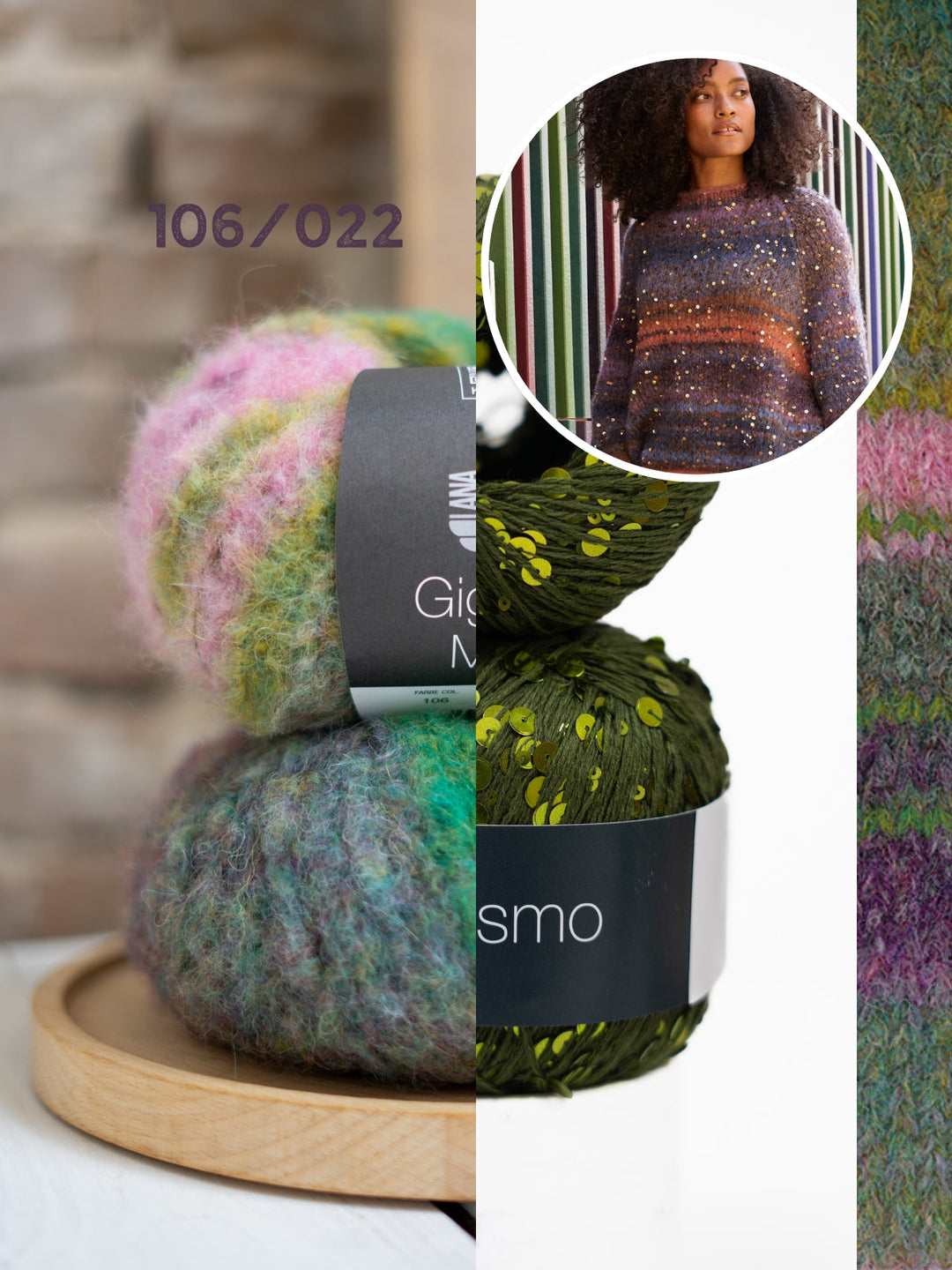 Strickpaket Gigante Multi Cosmo Oversized Pullover