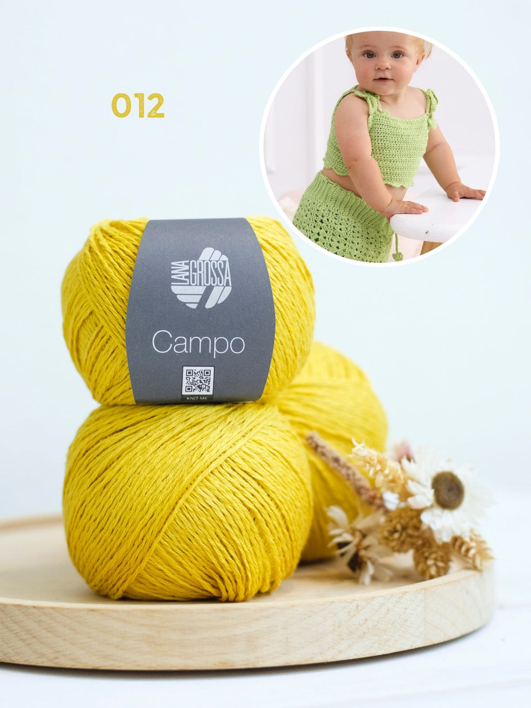 Häkelpaket Campo Babyset (Top + Röckchen)