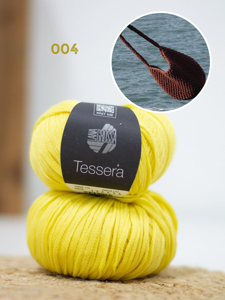 Häkelpaket Tessera Henkeltasche im Noppenmuster