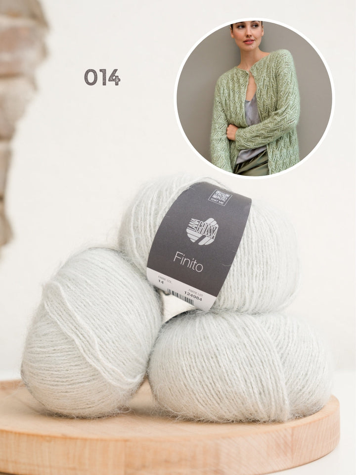 Strickpaket Finito Jacke im Lochmuster