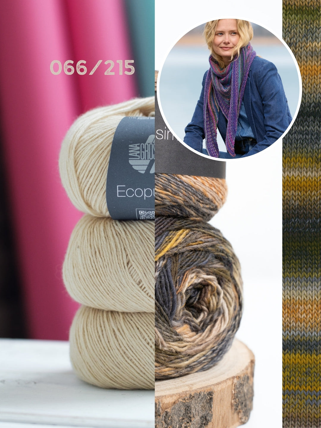 Strickpaket Colorissimo Ecopuno Dreieckstuch