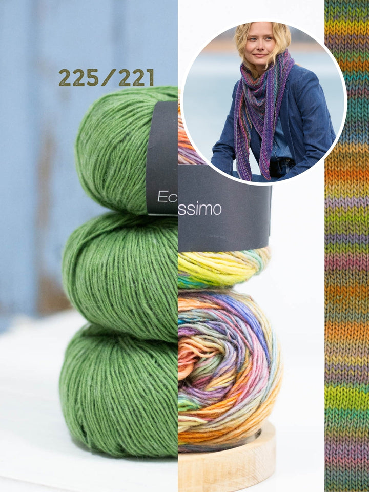 Strickpaket Colorissimo Ecopuno Dreieckstuch