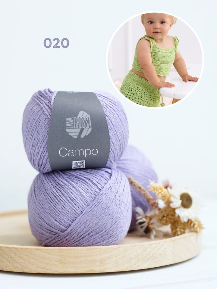 Häkelpaket Campo Babyset (Top + Röckchen)