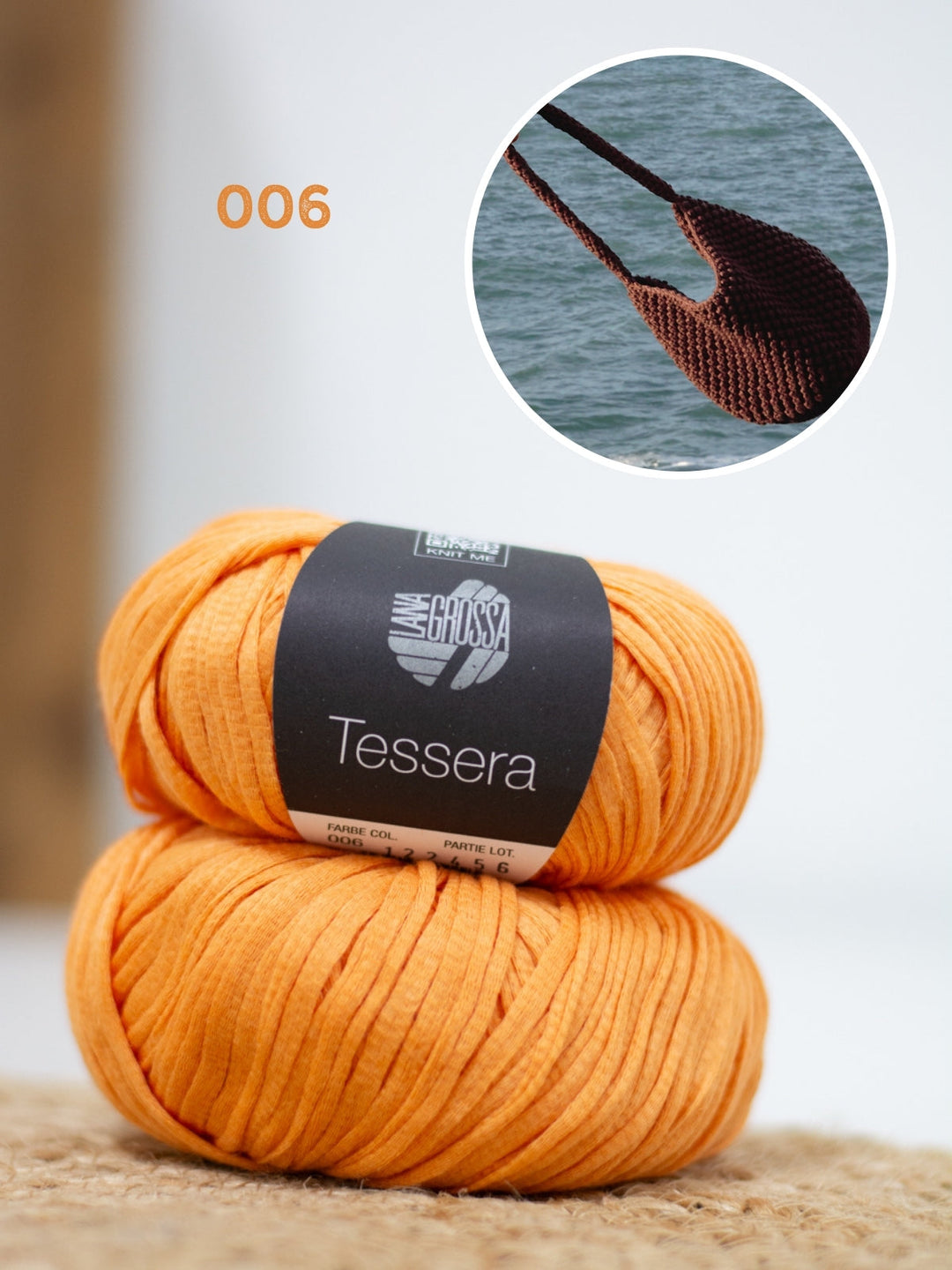 Häkelpaket Tessera Henkeltasche im Noppenmuster