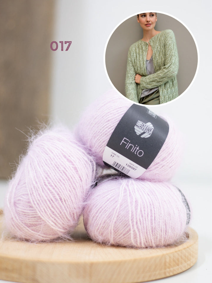 Strickpaket Finito Jacke im Lochmuster