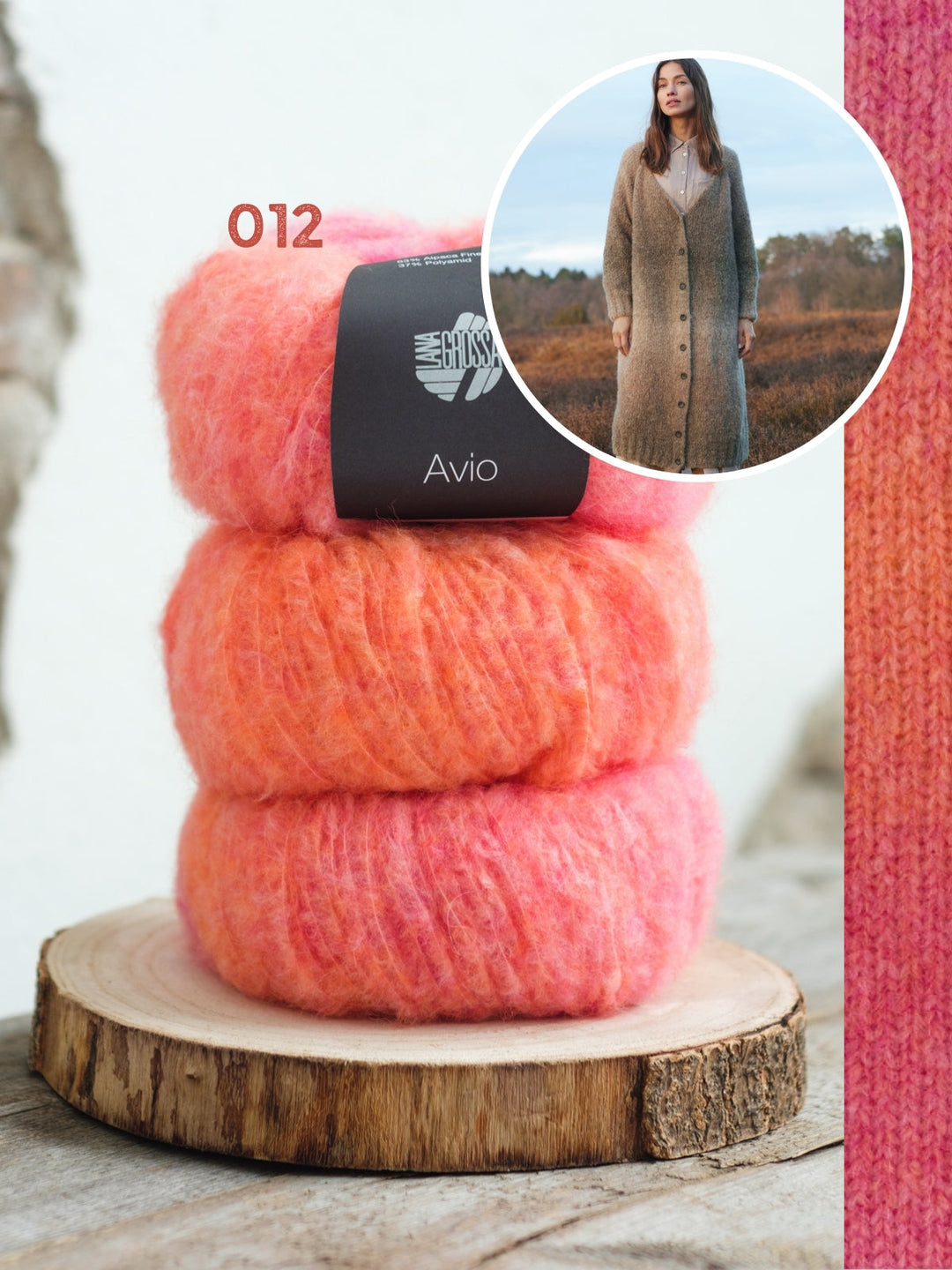 Strickpaket Avio Raglan Mantel