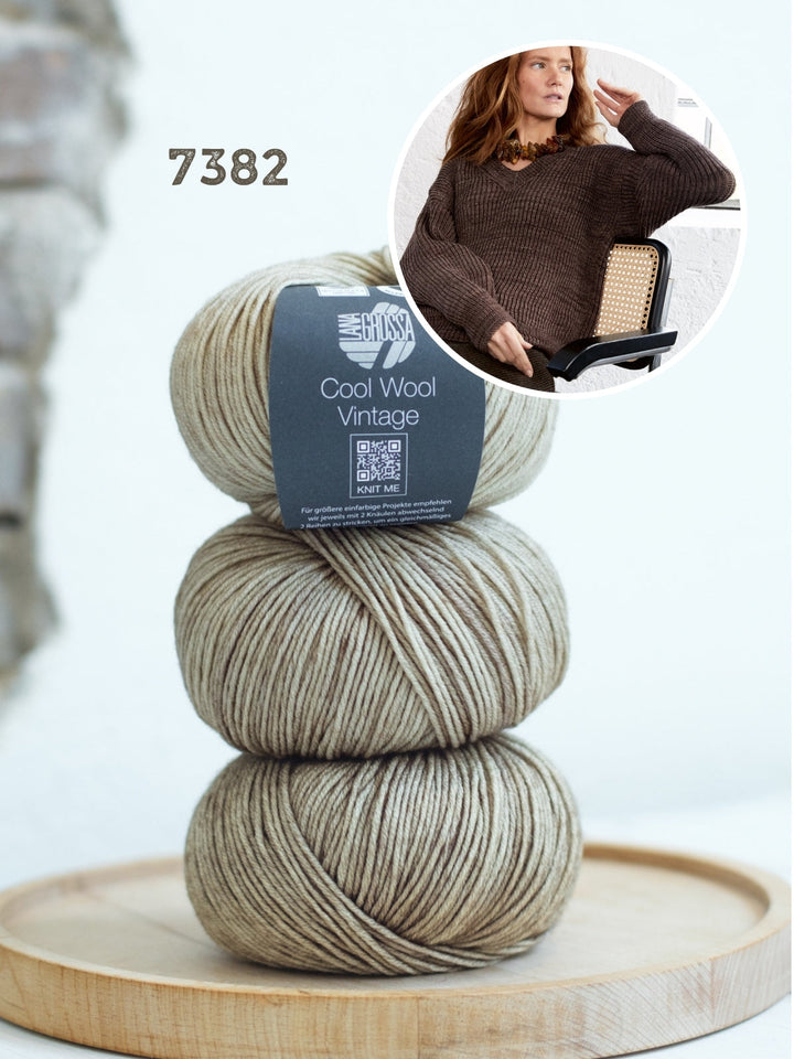 Strickpaket Pullover Marta II - Cool Wool Vintage
