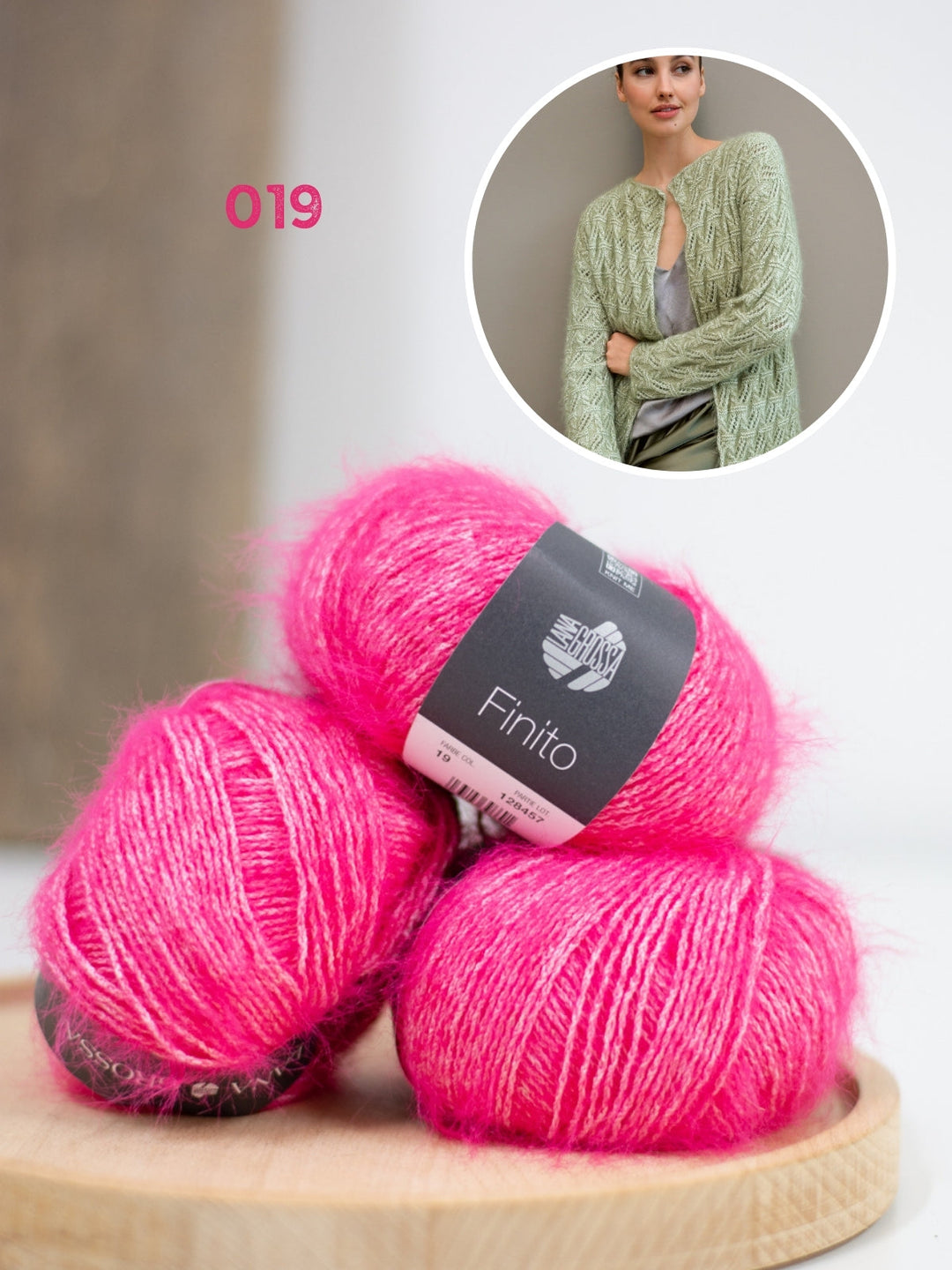 Strickpaket Finito Jacke im Lochmuster