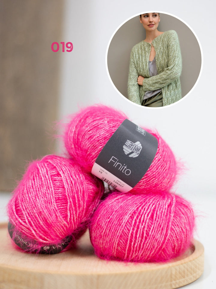 Strickpaket Finito Jacke im Lochmuster