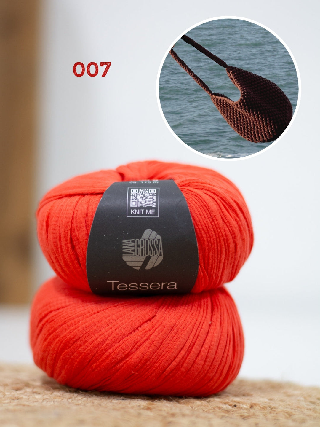 Häkelpaket Tessera Henkeltasche im Noppenmuster