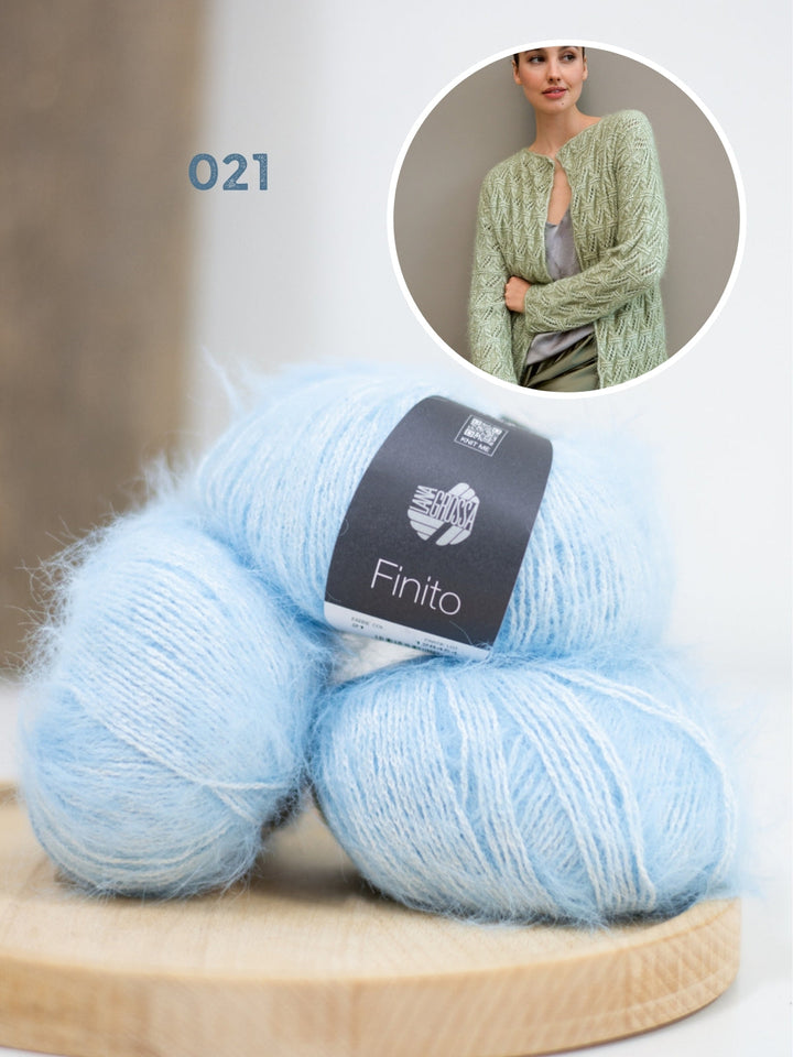 Strickpaket Finito Jacke im Lochmuster