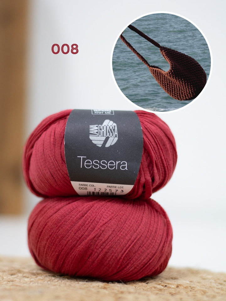 Häkelpaket Tessera Henkeltasche im Noppenmuster