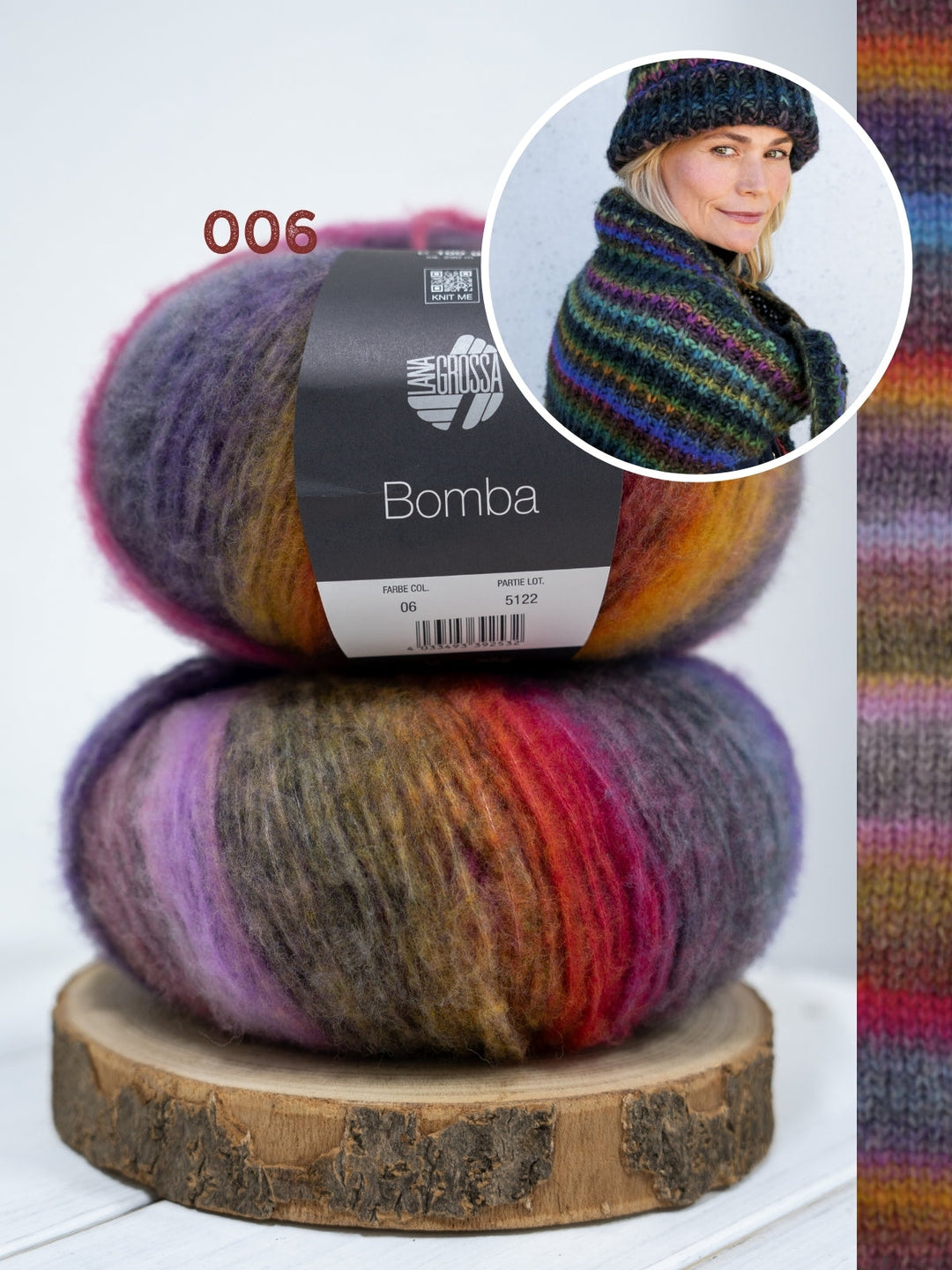 Strickpaket Bomba Set - Mütze & Dreieckstuch