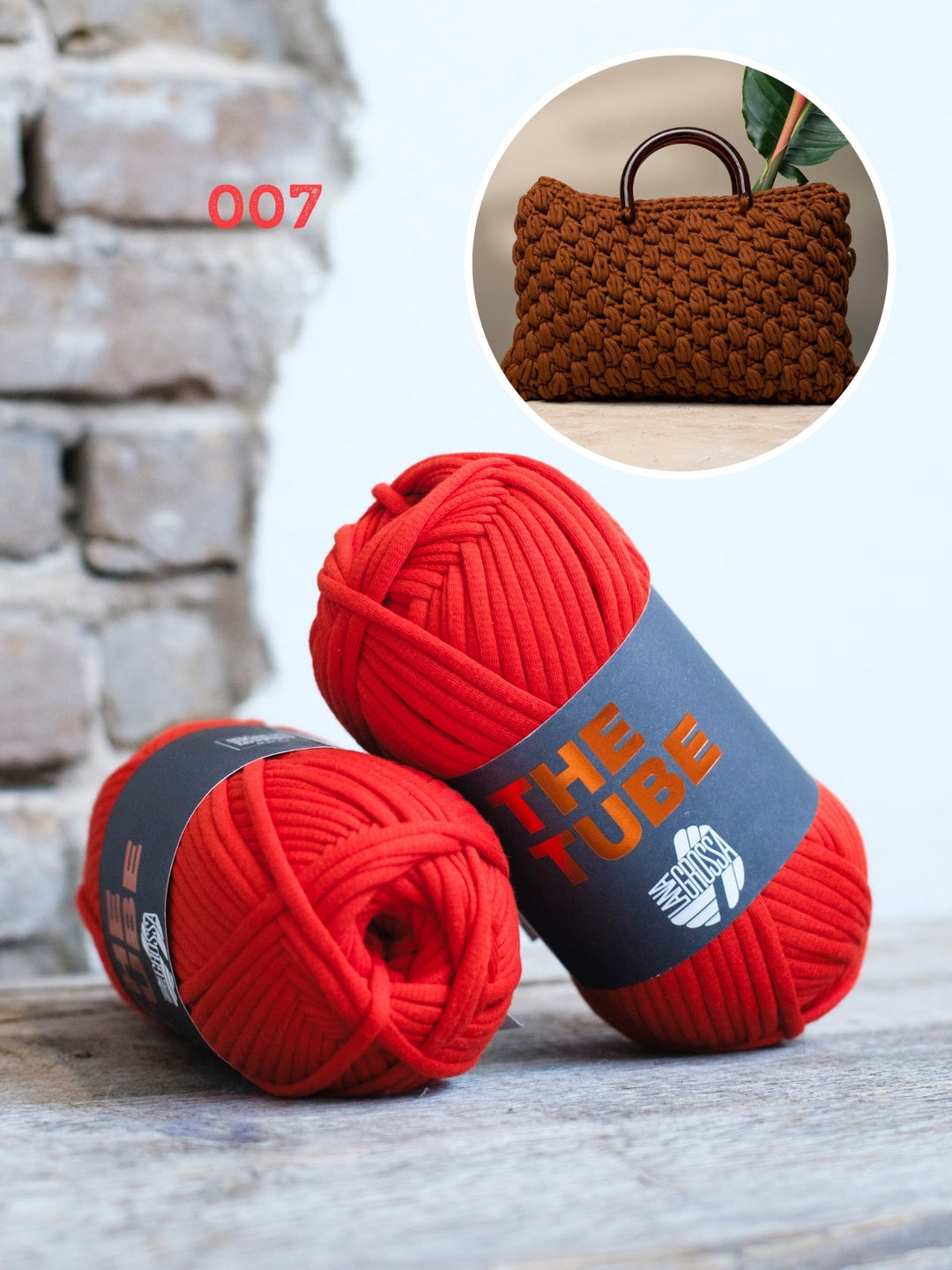 Häkelpaket The Tube Tasche mit Noppen