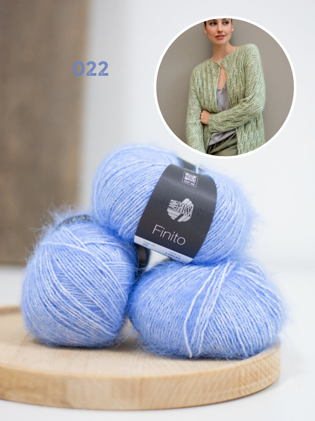 Strickpaket Finito Jacke im Lochmuster