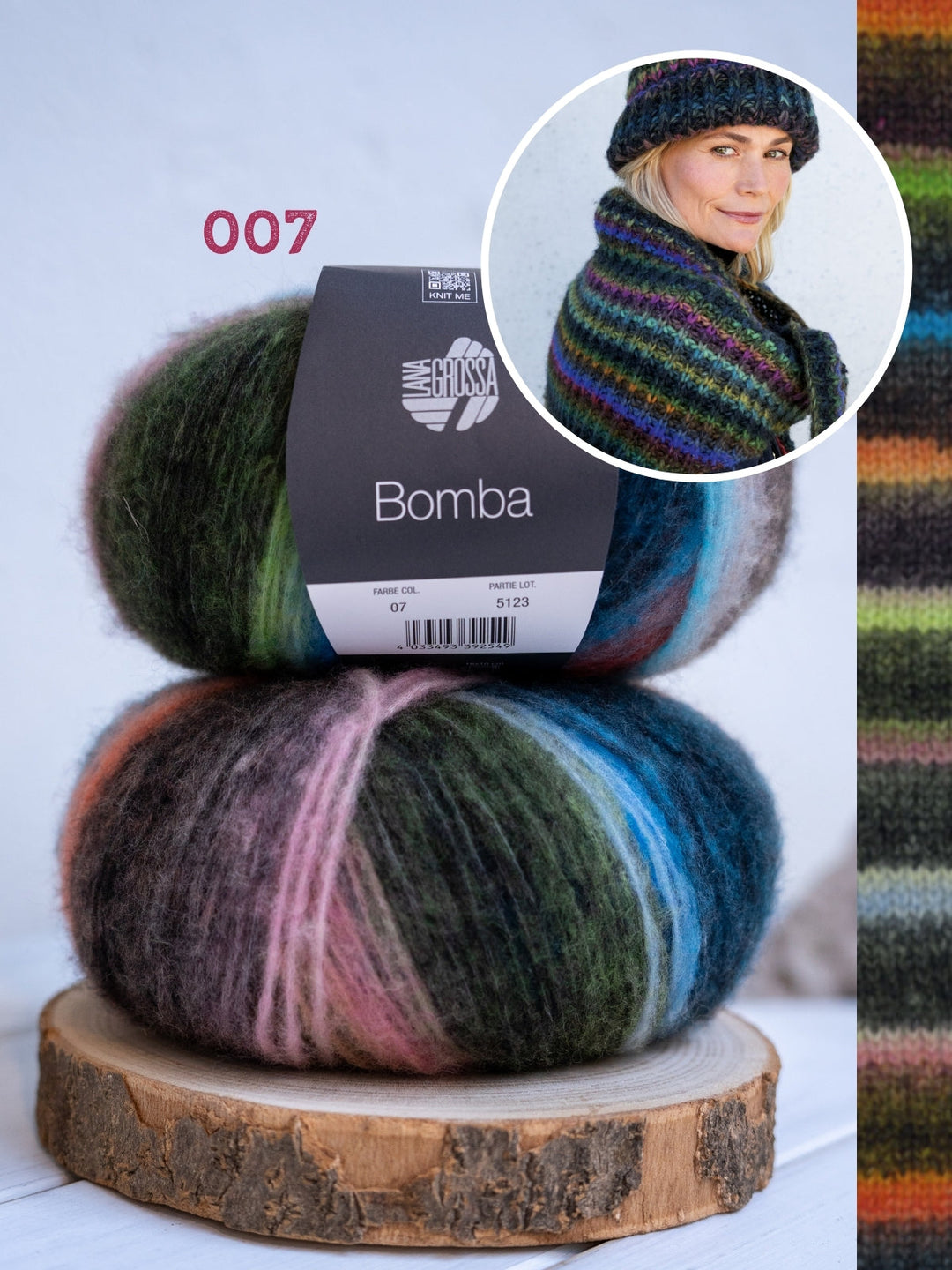 Strickpaket Bomba Set - Mütze & Dreieckstuch