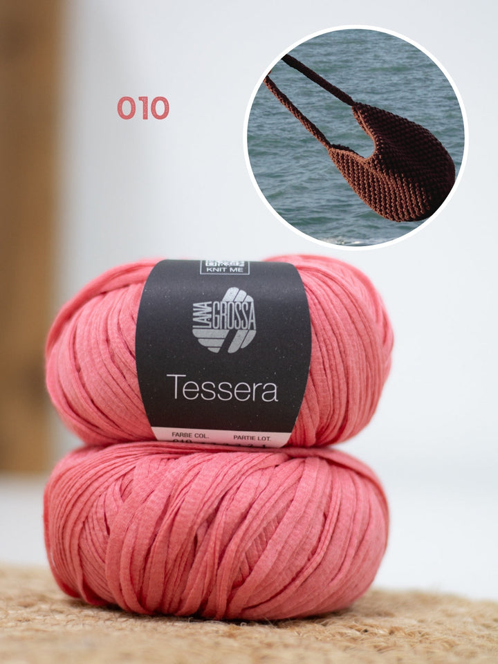 Häkelpaket Tessera Henkeltasche im Noppenmuster