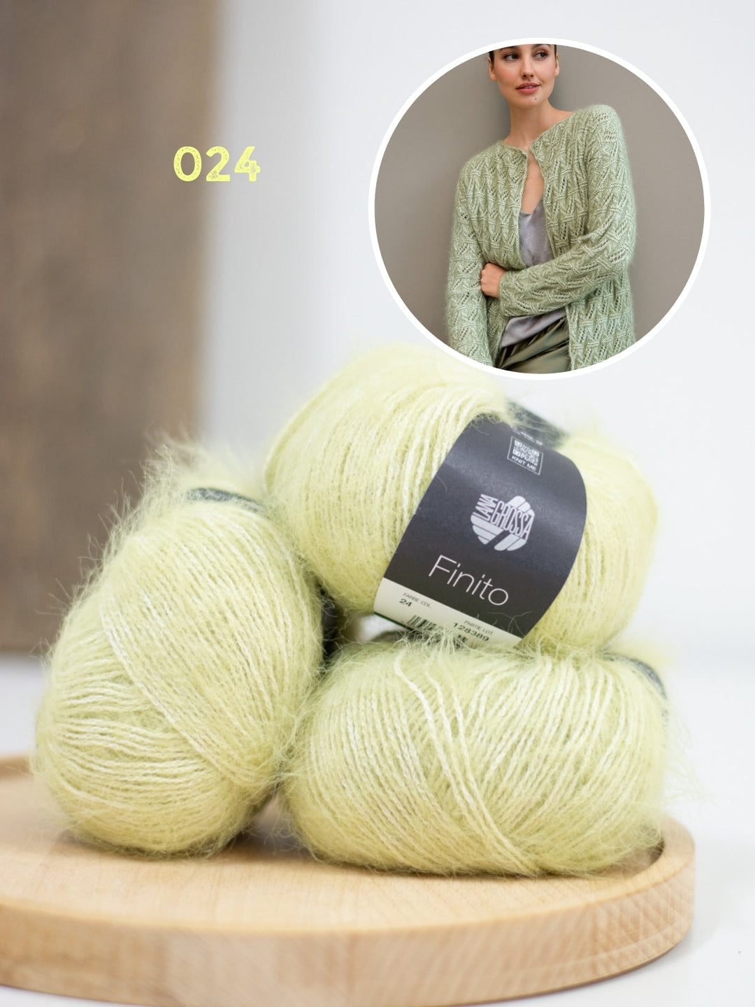 Strickpaket Finito Jacke im Lochmuster