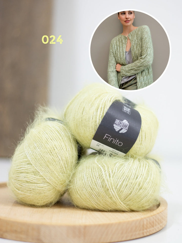 Strickpaket Finito Jacke im Lochmuster