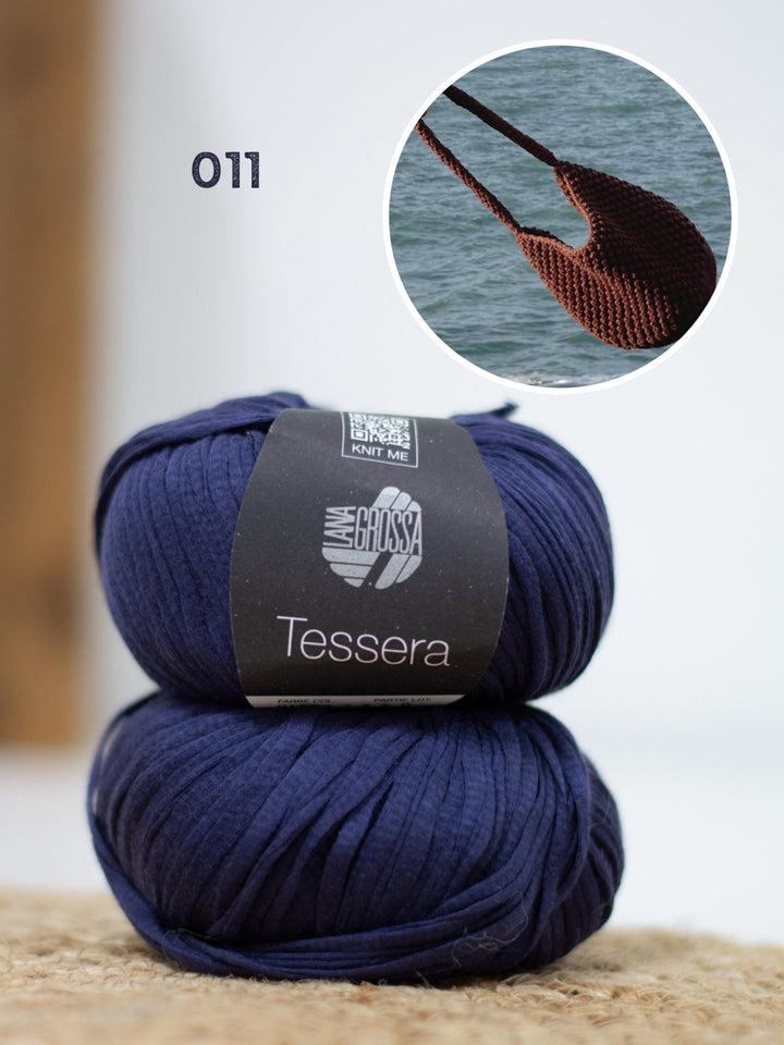 Häkelpaket Tessera Henkeltasche im Noppenmuster