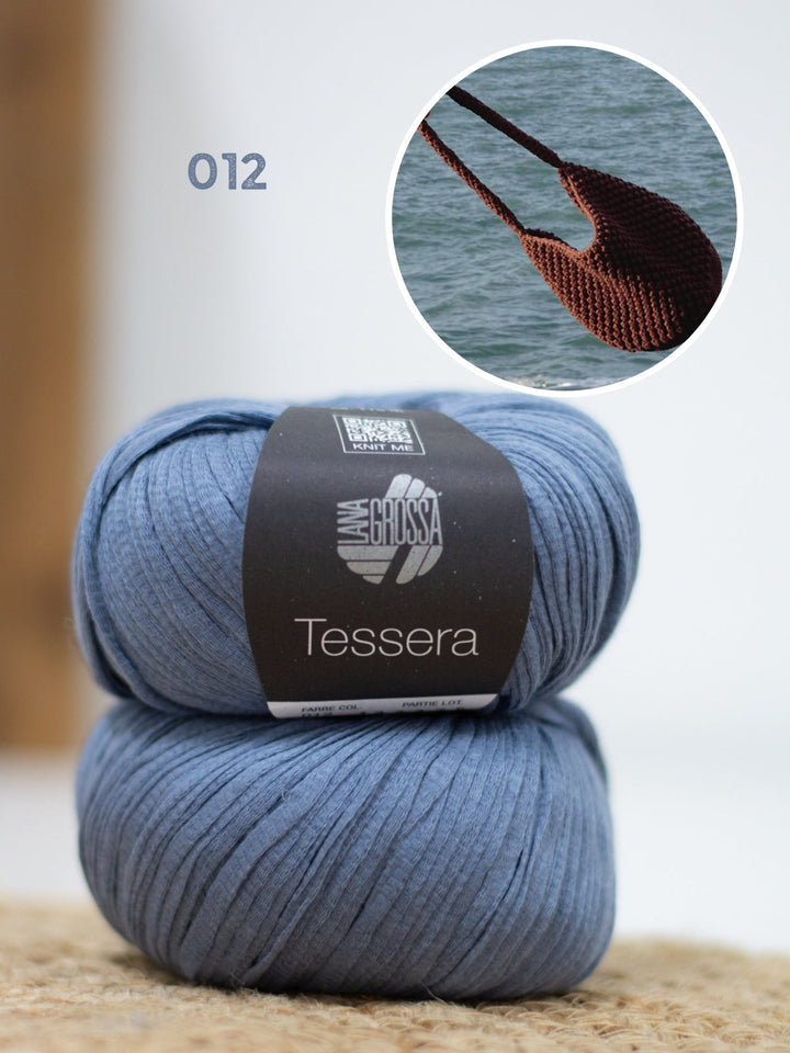 Häkelpaket Tessera Henkeltasche im Noppenmuster