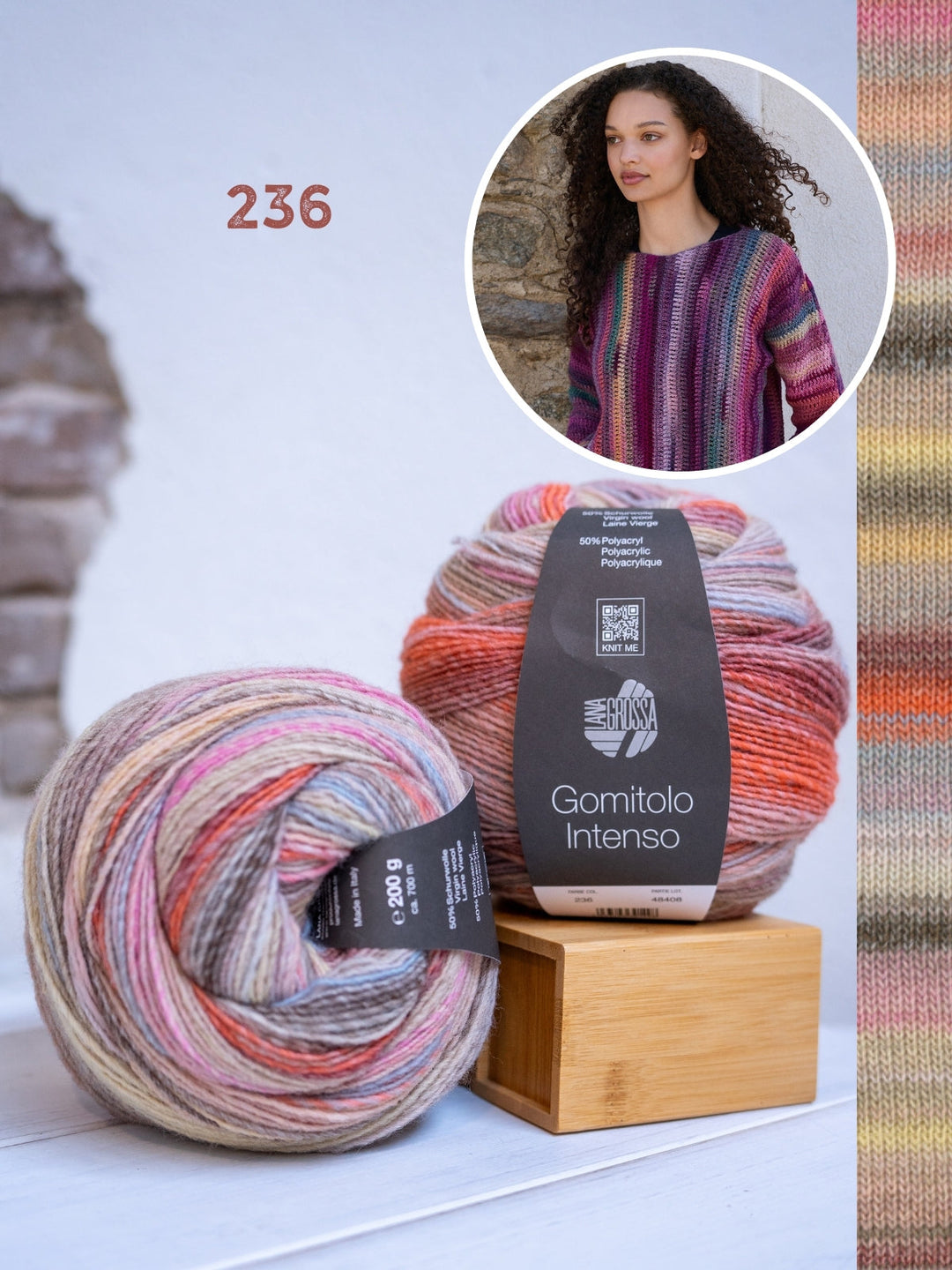 Häkelpaket Gomitolo Intenso Pullover