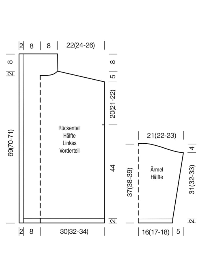 Strickpaket Cotonella Jacke mit Fransen