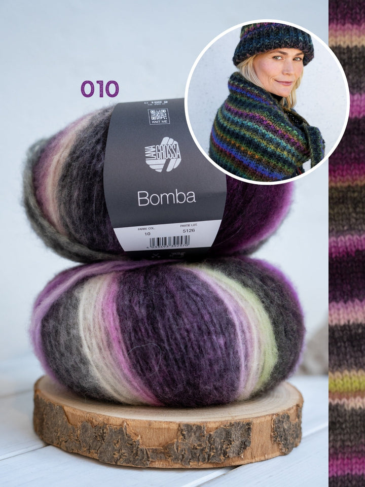 Strickpaket Bomba Set - Mütze & Dreieckstuch