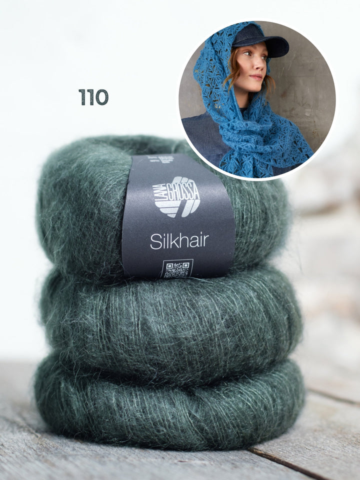 Häkelpaket Silkhair Ajourschal