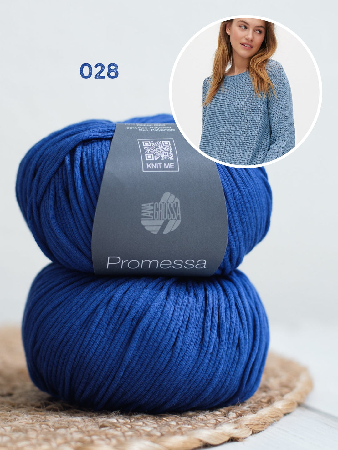Strickpaket Promessa Pullover im Rippenmuster
