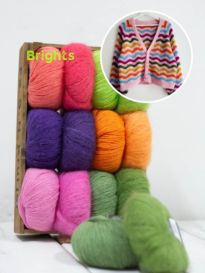 Strickpaket Jean Cardigan - Kolibri by Johanna