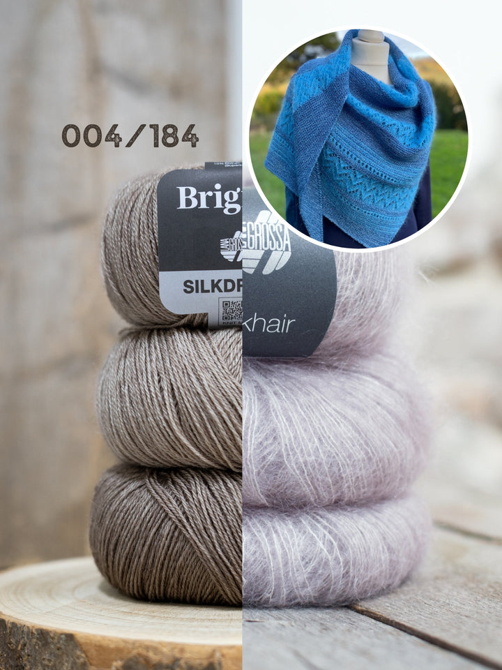 Strickpaket Lizas Tuch Tintenzauber