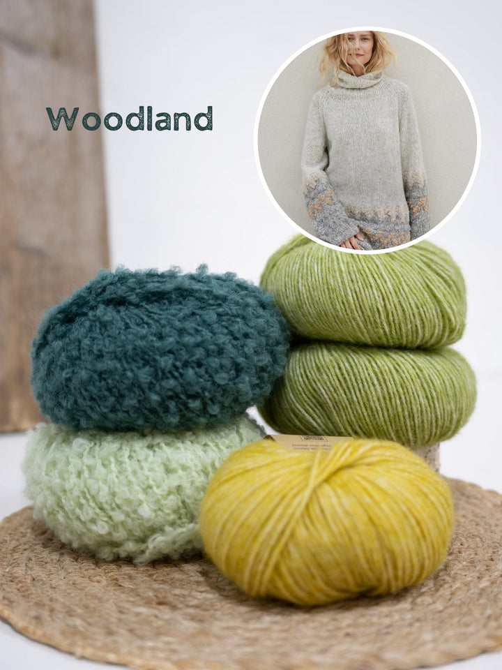 Strickpaket Natural Alpaca Pelo Orsetto Raglanpullover