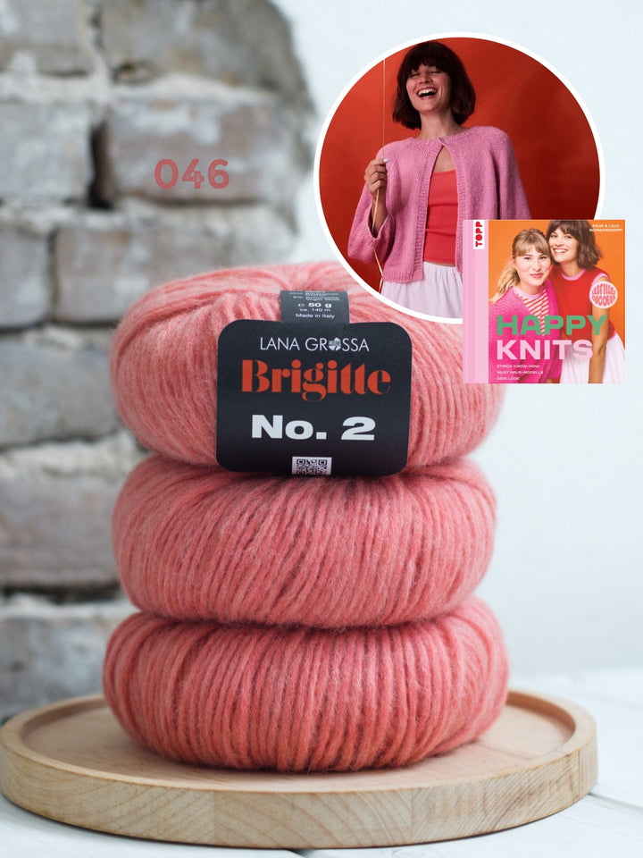 Strickpaket Raglanjacke Frida - Happy Knits