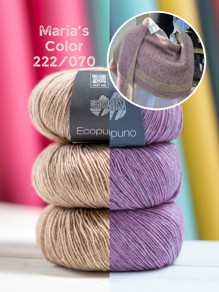 Strickpaket Lizas Tuch Square Garden