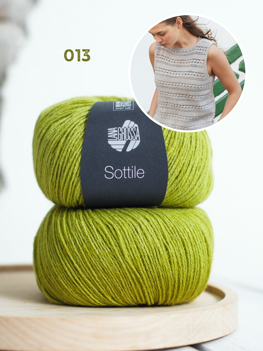 Häkelpaket Sottile Top mit Ajourmuster