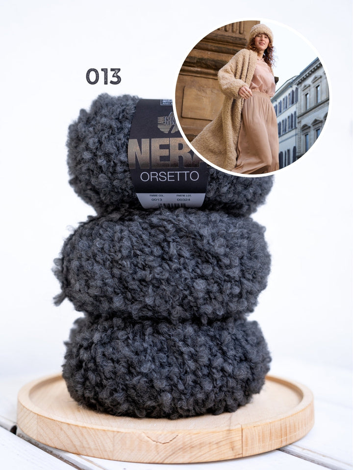 Strickpaket Orsetto langer Mantel