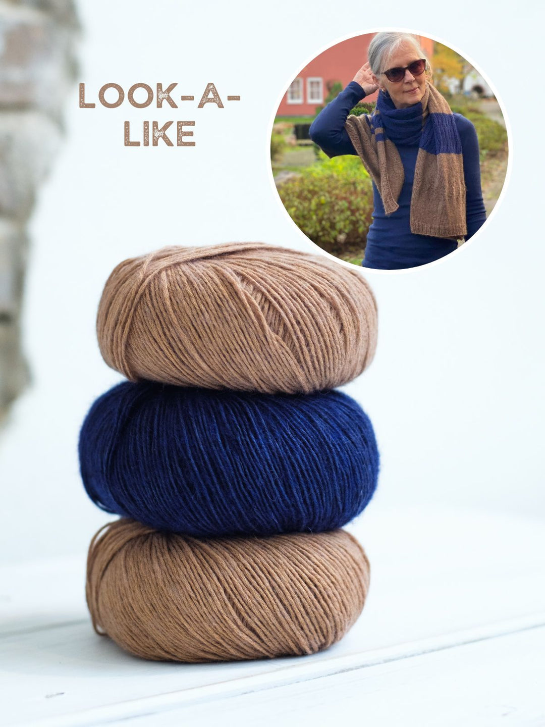 Strickpaket Lizas Tuch Mocha Blues