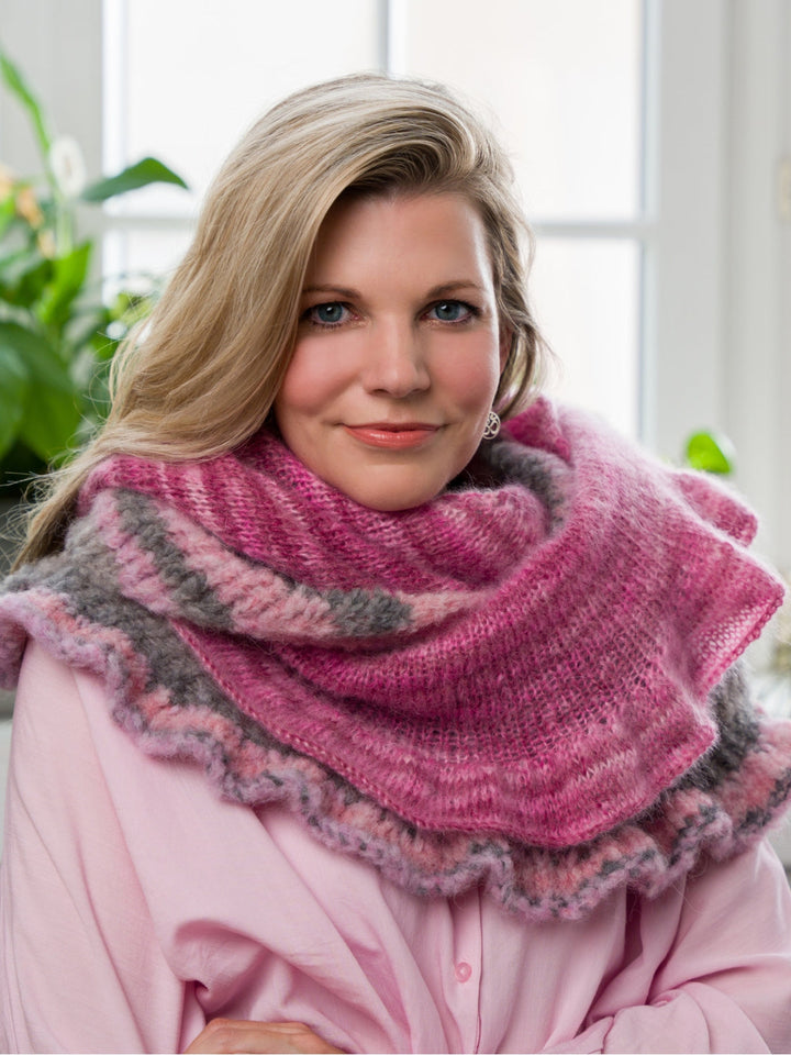 Strickpaket Gigante und Superkid Seta Tuch mit Volante - Tanja Steinbach