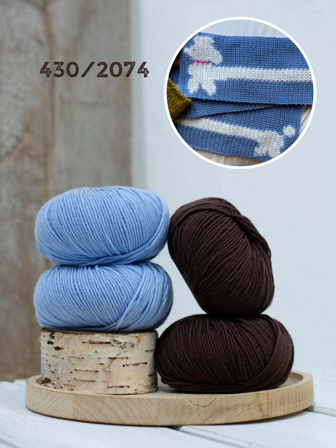 Häkelpaket Poodle Scarf – Englischsprachig – Devout Hand