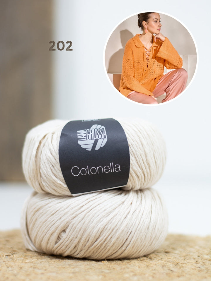 Strick- und Häkelpaket Cotonella Pullover