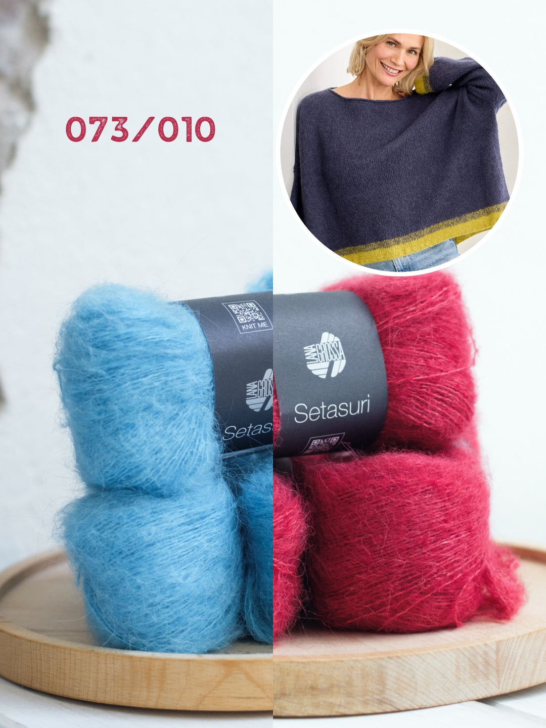 Strickpaket Setasuri Colorblock-Pullover