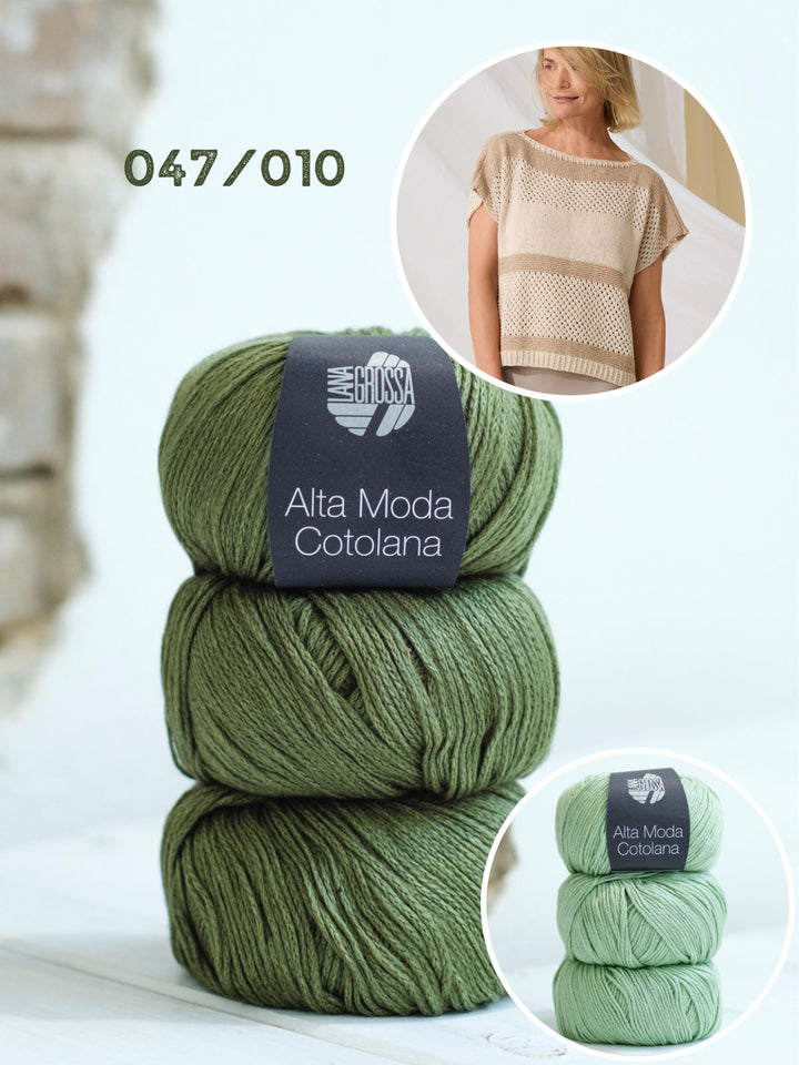 Strickpaket Alta Moda Cotolana Streifenshirt