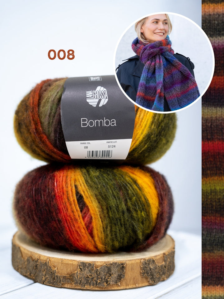Strickpaket Bomba Zopfschal