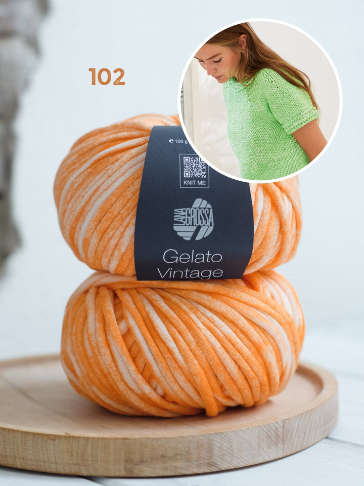 Strickpaket Gelato Vintage Kurzarmpulli