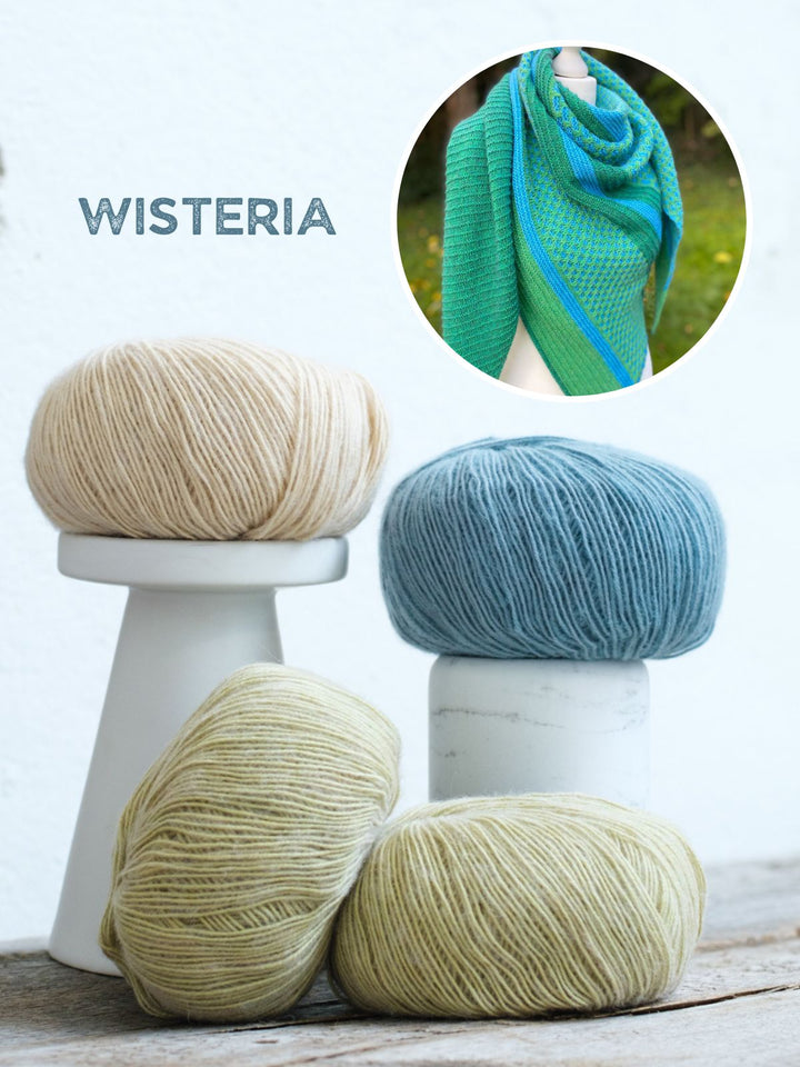 Strickpaket Lizas Tuch Waldblumen